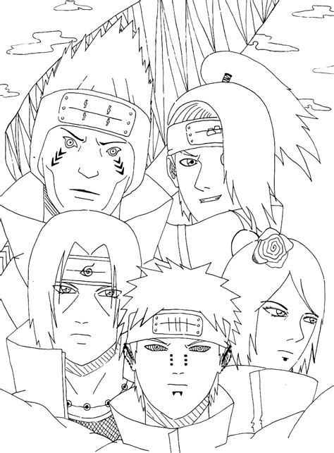 Coloriage Akatsuki